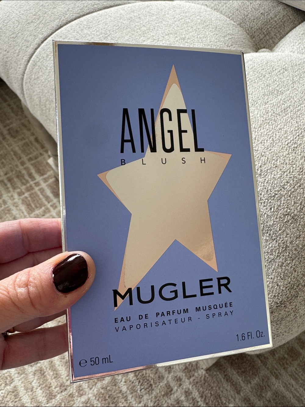NIB New in box Mugler Angel Blush Eau de Parfum musquee EDP 50 ml 1.6 fl oz $138 - Picture 2 of 11
